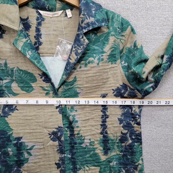 SOFT SURROUNDINGS VERDURE TEXTURED TUNIC TOP, SIZE XS - Picture 5 of 6